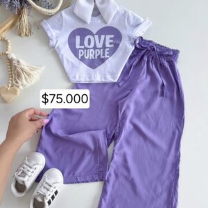 SET LILA PANTALON