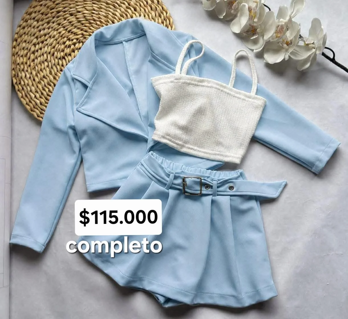 SET BLAZER AZUL 3 PIEZAS