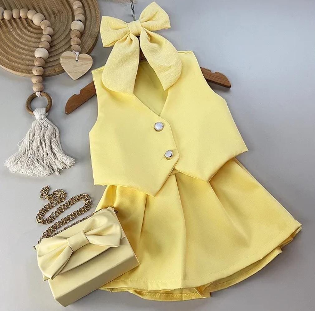 SET MINI PRINCESA AMARILLO